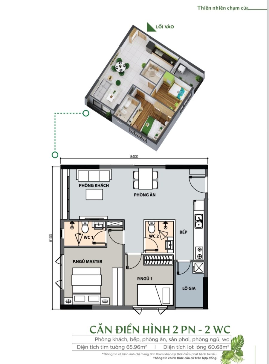 CH 2PN - 2WC (65.96m2)