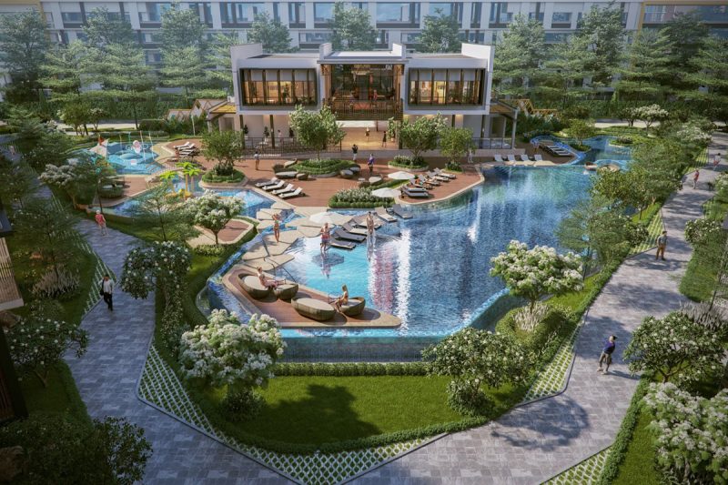 Chuỗi Hồ Bơi Chuẩn Resort Dự Án Diamond Brilliant