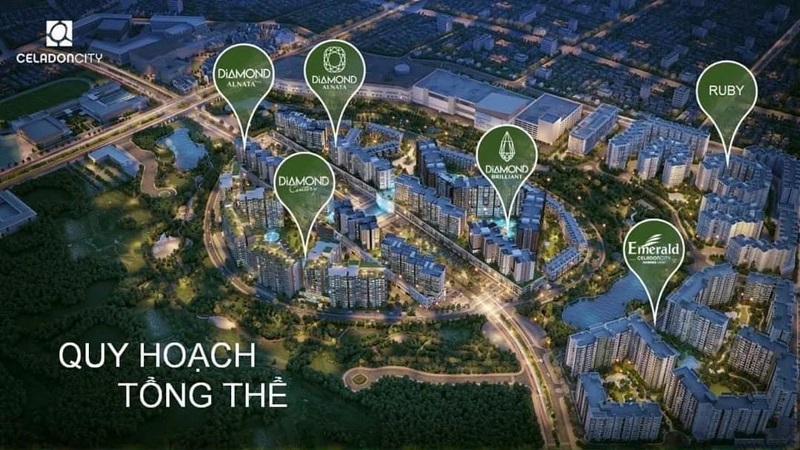 Mặt bằng các phân khu Celadon city