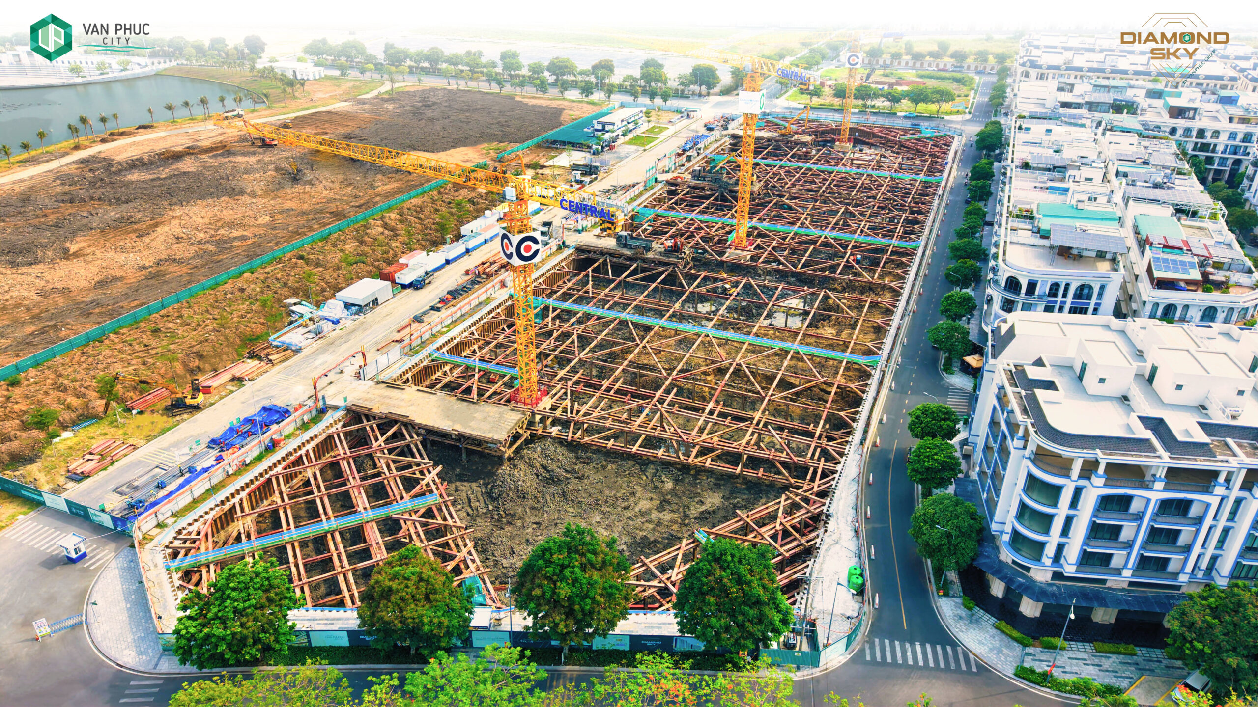 Tiến độ thực tế Vạn Phúc City 1