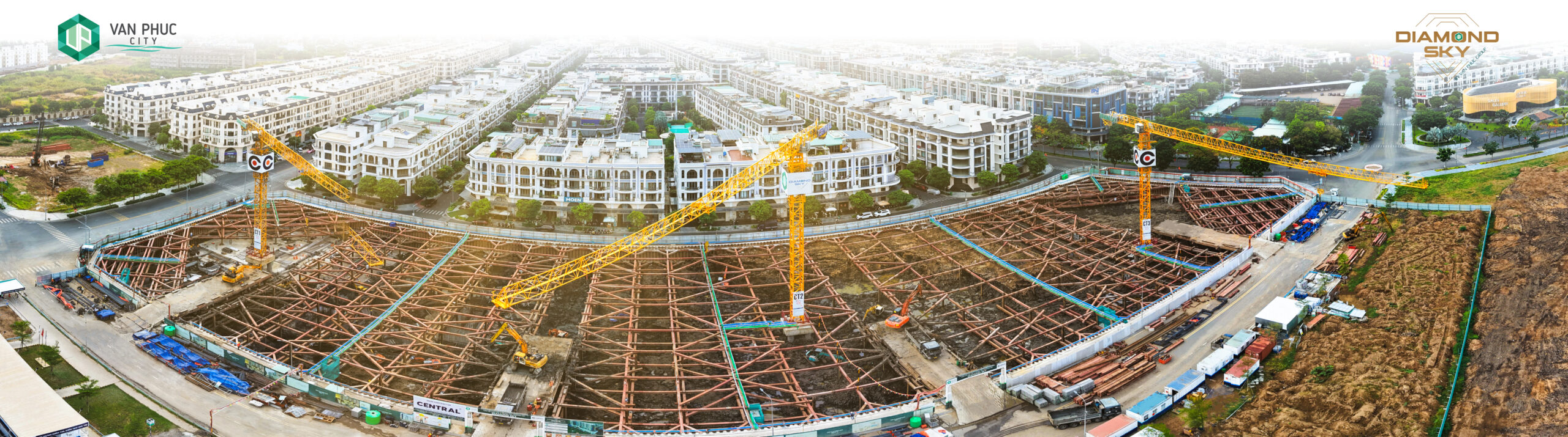 Tiến độ thực tế Vạn Phúc City 3